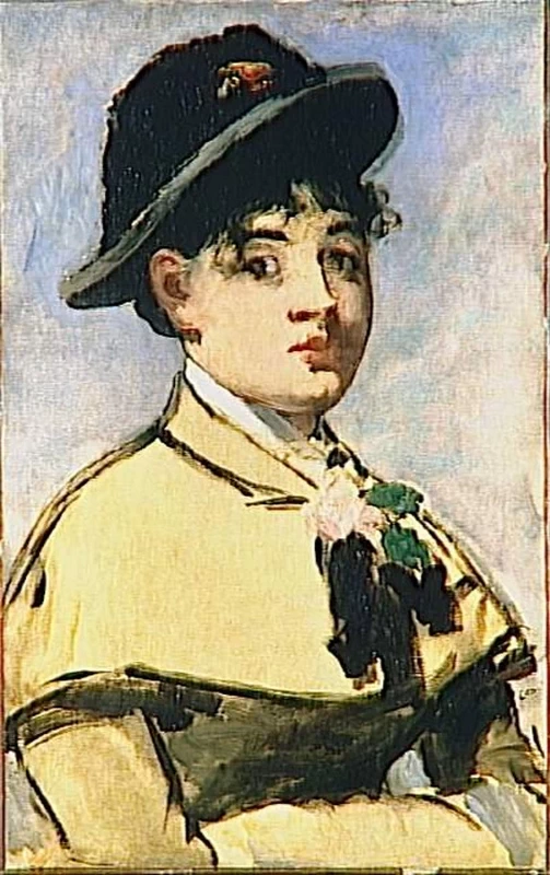   120-Édouard Manet, Giovane donna con un mantello, 1881